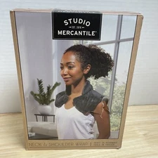 Neck and Shoulder Plush Wrap Heats in Microwave, Cools in freezer Weighted READ