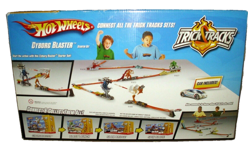 Hot Wheels Trick Tracks Cyborg Blaster Starter Set - Picture 4 of 4