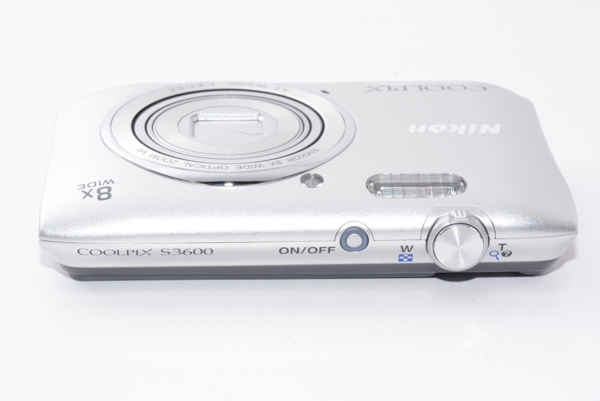 美品　Nikon COOLPIX S3600 シルバー N.MINT] Nikon COOLPIX S3600 silver From JAPAN #j7828 | eBay
