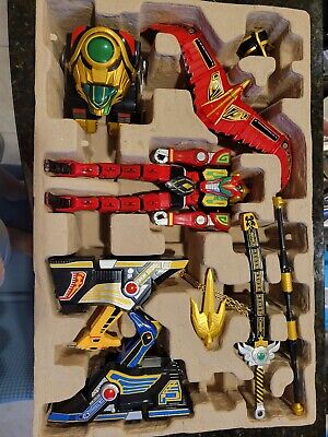 Bandai Power Rangers Legacy Thunder Megazord Figure open box lDamaged Box