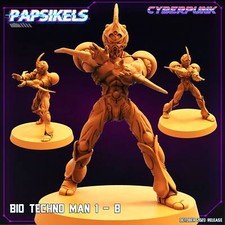 Bio Techno Man - v01b DnD Miniatures Tabletop Gaming Tabletop Miniature
