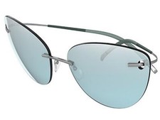 Silhouette sunglasses TMA ICON 64/17/140 titanium RUTHENIUM/AZURE 8154-6243