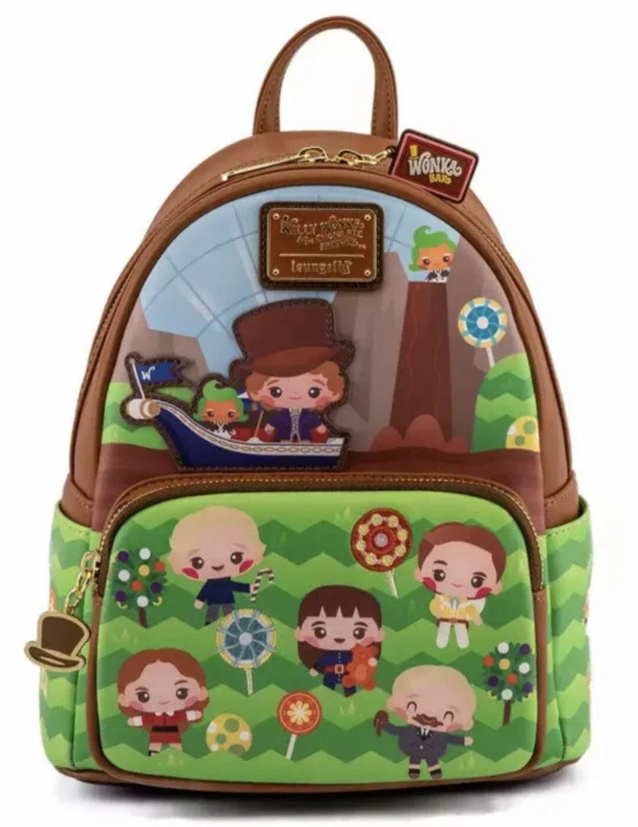 Loungefly Willy Wonka and Chocolate Factory 50th Anniversary Mini Backpack  NWT