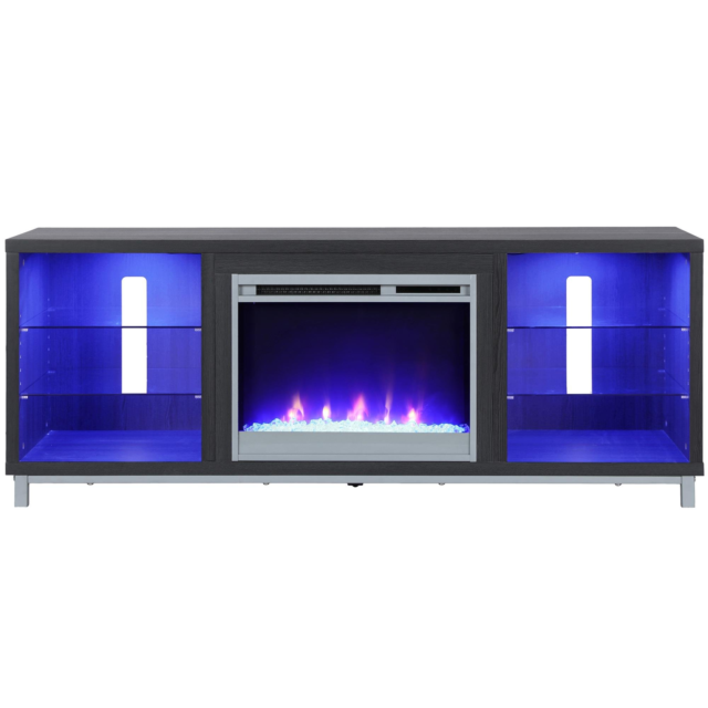 For 70" Tv - Black Oak