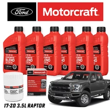 OEM Motorcraft Oil Change Kit For 2017-2020 Ford Raptor 3.5L EcoBoost FL500S