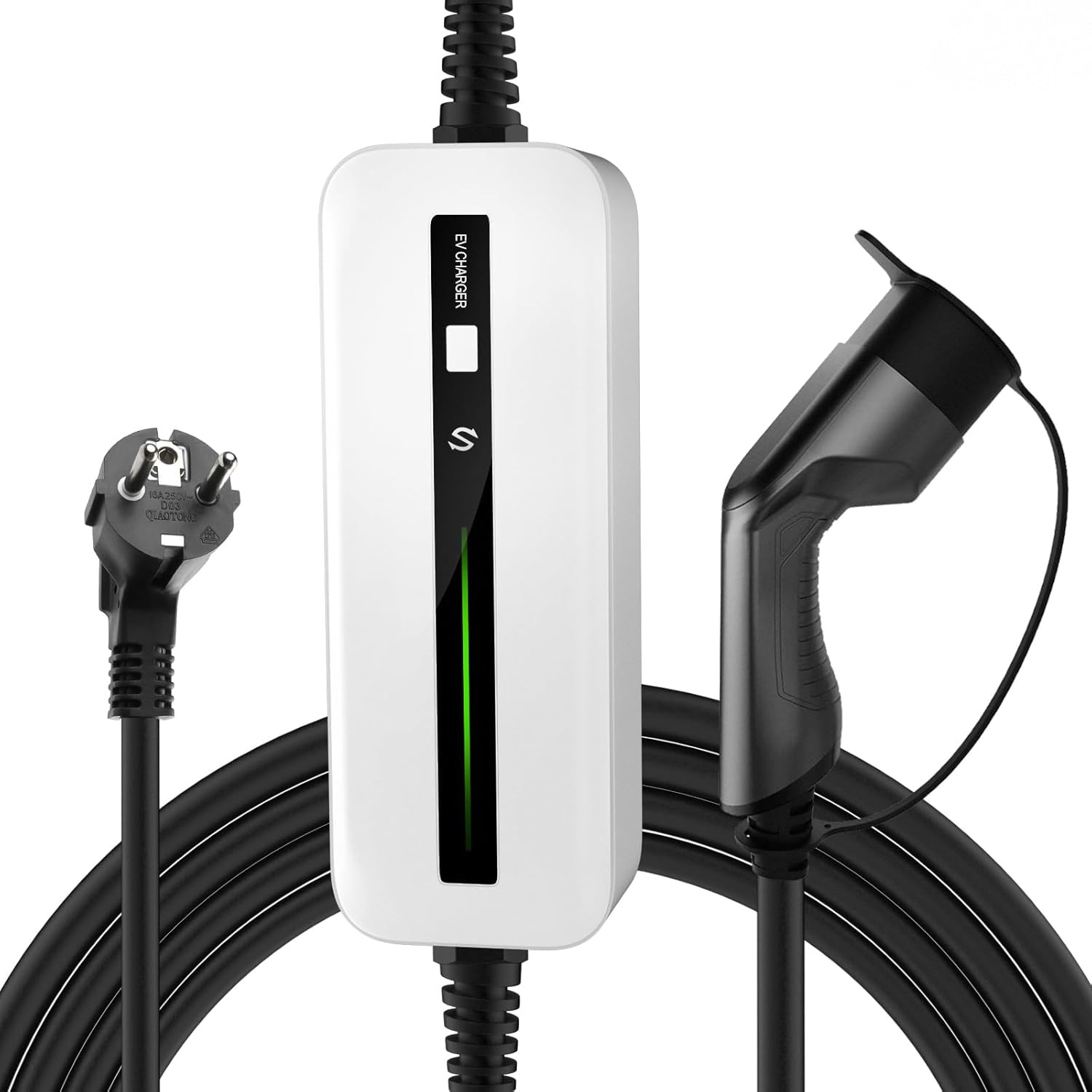 Chargeur Type 2 évite la surchauffe domestique grâce au câble commutable 3.6Kw