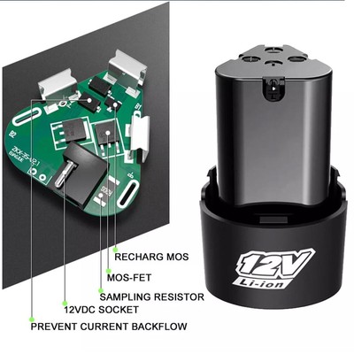 1500mAh 12V Rechargeable Li-ion Battery for Electric Screwdriver Drill