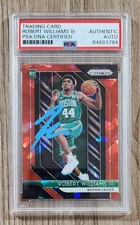 Robert Williams III Signed 2018-19 Prizm Red Card #138 Celtics NBA Slab AUTO PSA
