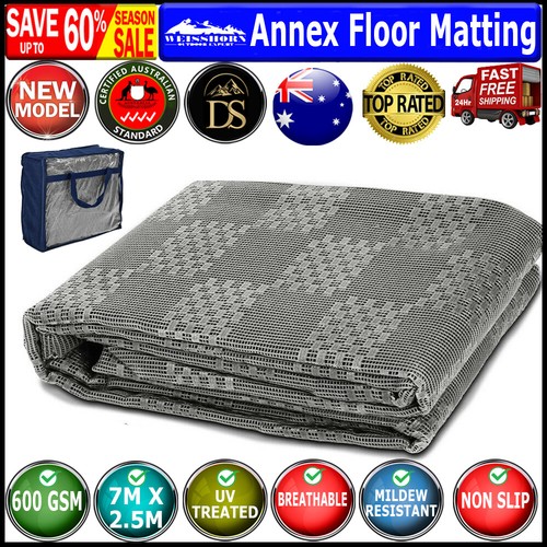 Weisshorn 7M X 2.5M Annex Matting 600 GSM Caravan Park Mats Camping