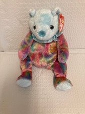 Ty Beanie Baby  MARCH The Birthday Bear 7.5" NEW MWMT's