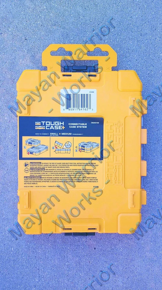 DEWALT Tool Box, Tough Case, Medium, DWAN2190, Stackable, 6 dividers, organizer  - Image 2 of 4