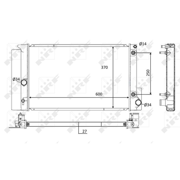 KüHler WasserküHler MotorküHler Passend FüR Toyota Avensis Kombi T27 2.0-image