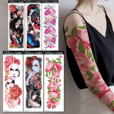 Tattoo Sticker Waterproof Full Sleeve Leg Arm Water Transfer Body Art Temporary