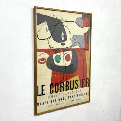Le Corbusier 1954 Vintage Exhibition Poster Original Lithograph
