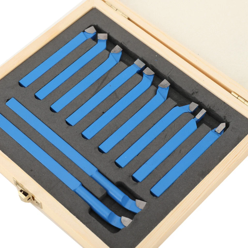 11 tlg.  Drehmeißelset Drehstahlset Messerset Drehstähle Drehbank - Bild 4 von 4