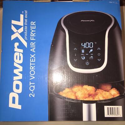 PowerXL - 2 QT Digital Vortex Air Fryer - Black 752356828646