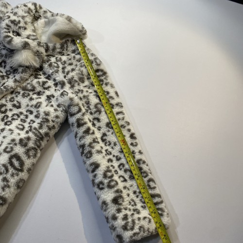American Widgeon Girls Coat 6x Faux Fur By Sara’s Prints Animal Leopard Jacket - Picture 8 of 21