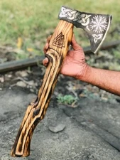 Handmade Vikings Axe collectibles with ash wood handle