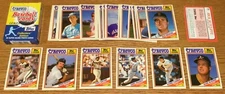 1988 Topps Revco League Leaders Complete 33 Card Set with Nolan Ryan
