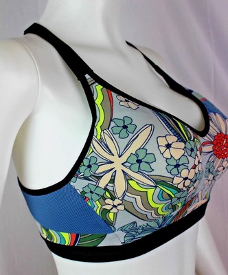 Ensemble Sport Victoria's Secret Incredible Bra & Knockout Capri - Taille 32B/S, Neuf Avec étiquettes, Couleur Noir/aqua Glass