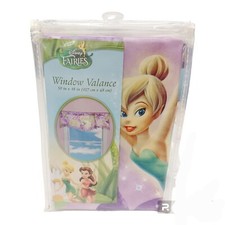 Disney Fairies Tinkerbell Rod Pocket Window Valance-50x18"-Curtains