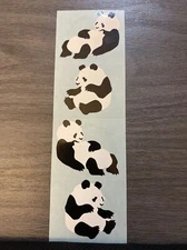 Vintage Pandas Stickers, Mrs. Grossman’s 1987