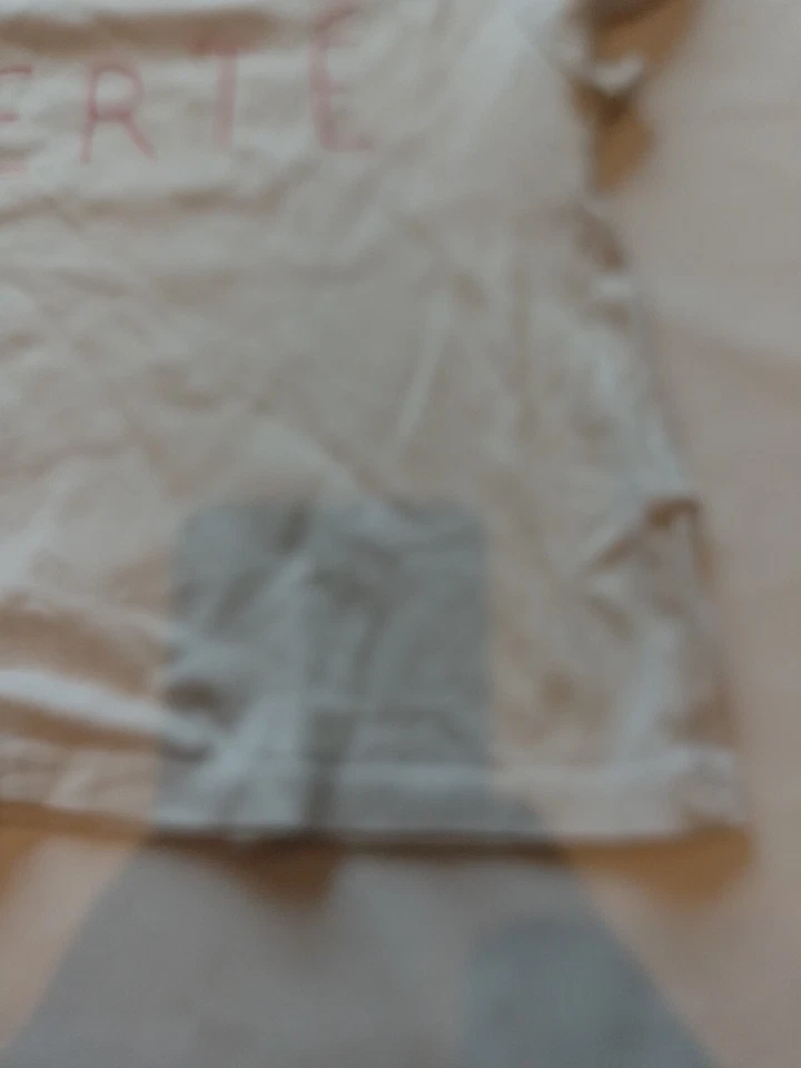 Ladies T-shirt Topshop 10 Petite Round Neck Short Sleeves Cropped White 20129 - Image 3 of 4