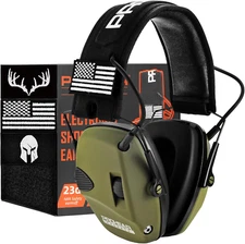 Electronic Ear Protection for Shooting with 4X Sound Amplification, Gun Range He