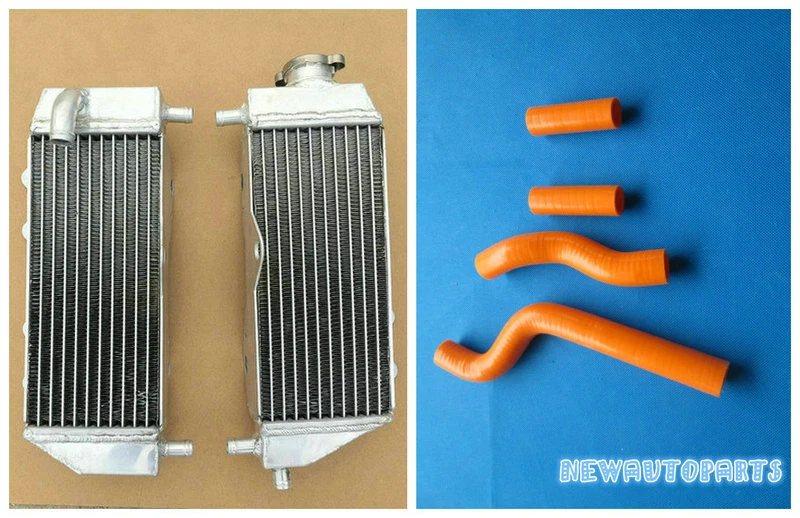 Синий алюминиевый радиатор + шланг для 2002-2018 09 13 14 15 16 Yamaha YZ250 YZ 250 - Изображение 3 из 4