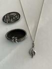 Unique Rare Minimalist Music Note Jewelry 4 Pieces In 1. Antique ...
