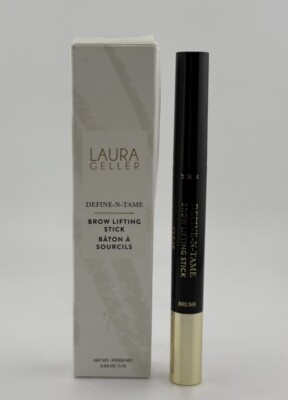 LAURA GELLER Define -N- Tame Brow Lifting Stick CLEAR + brush 0.04 oz 1.1 g NIB