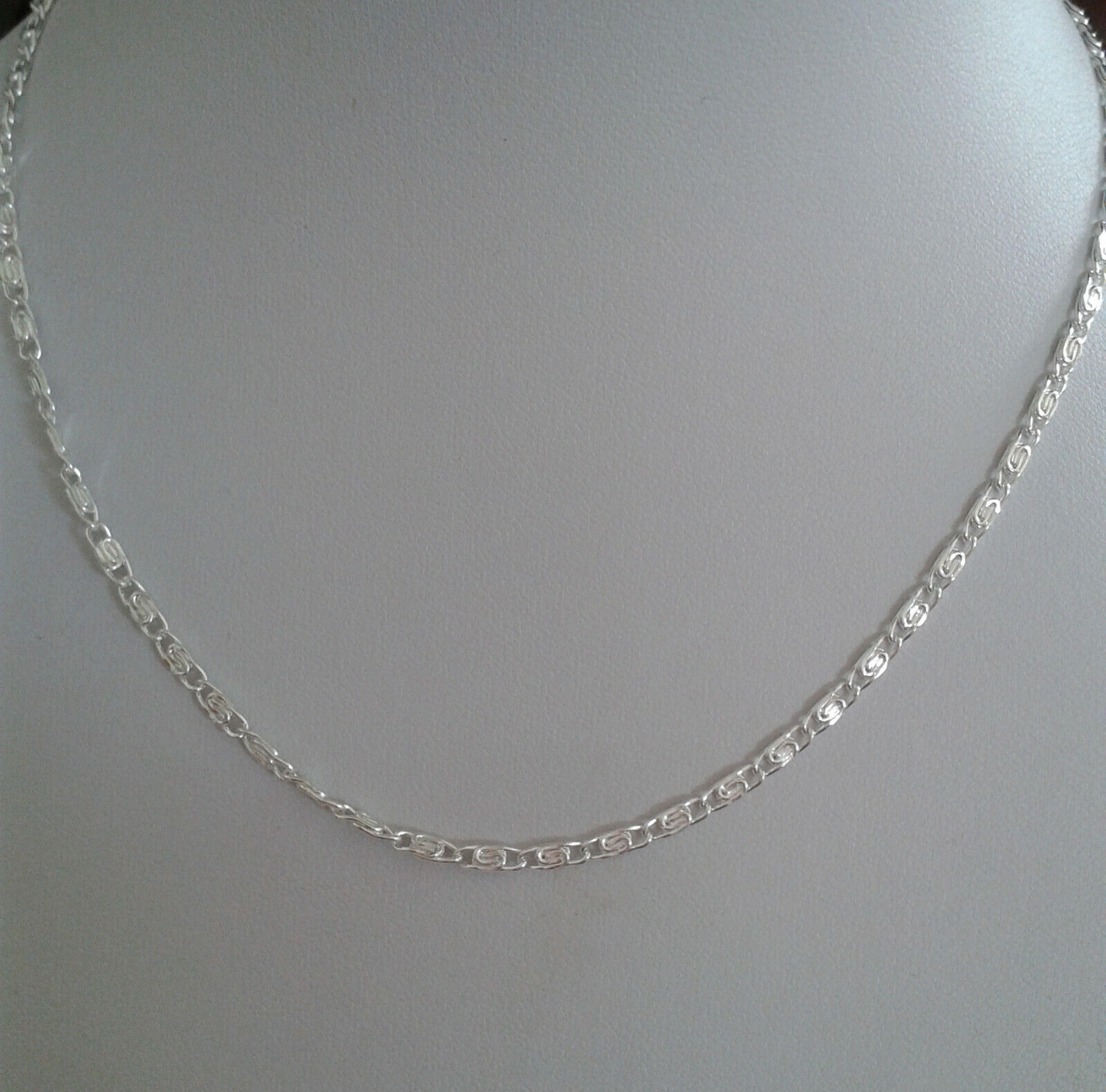 Schmuck Halskette versilbert, Solo Ornamente-Styl 40 + 4 cm