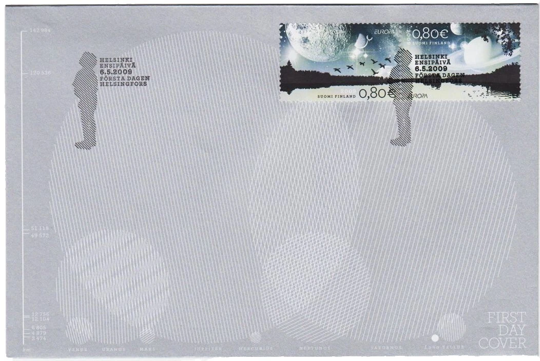 Superb First Day Cover Space Postal Stamps