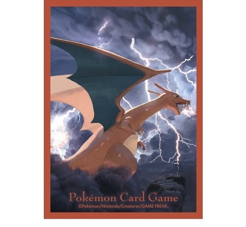 flying charizard pokemon card Game Purple Deck Sleeves Protectors They also impart a distinctive charizard flying art card -