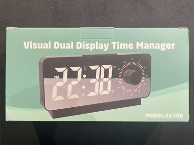 CRONY Visual Dual Display Time Manager Model S238A Display Uhr Temperatur Date