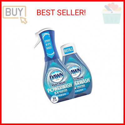 #ad Dawn Powerwash Spray Starter Kit Platinum Dish Soap Fresh Scent 1 Starter Kit $11.98