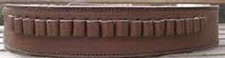 Leather Loop Belt Chocolate 45 cal 70210 Cartridge Belt SIZE 44 Brand New Brown 