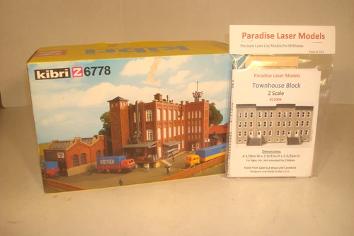 KIBRI Z 6778 MARKLIN Z GAUGE MANUFACTURE BUILDING/PARADISE LASER MODEL TOWNHOUSE