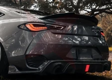 Glossy Black PSM Rear Trunk Spoiler Wing Lip Fit 2017-2022 Infiniti Q60 Coupe