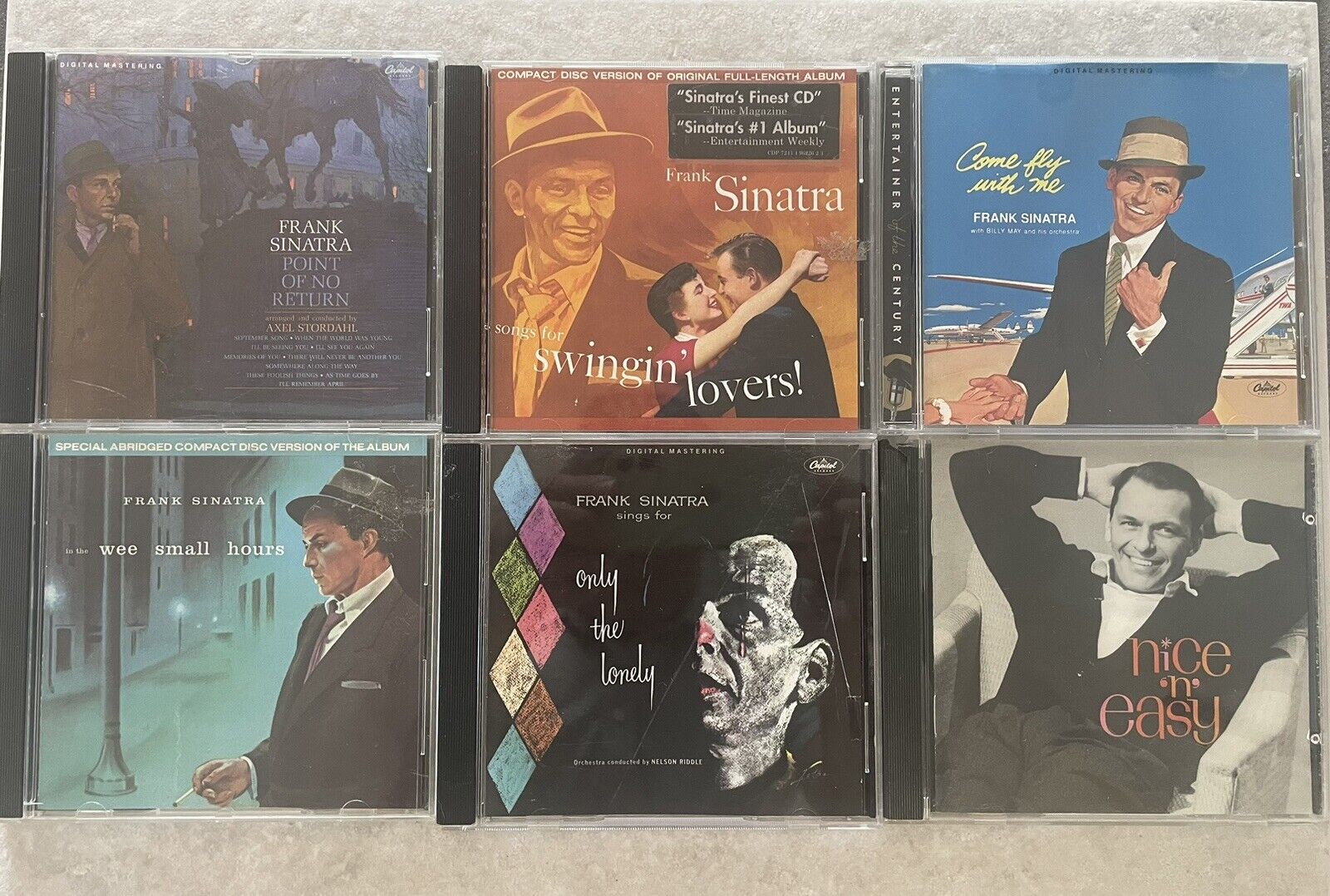 Frank Sinatra 6 CD Concert Lot in Paris, Austraila, at Sands, Meadowlands 80