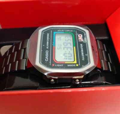 CASIO A168WEUC-1AJR UNO Collaboration Model Wild Card Unisex Resin