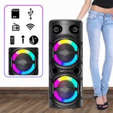 3000W LOUD Bluetooth Speaker BT Karaoke Portable Heavy Bass Stereo Sound  Mic