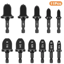 11x Swaging Tool Drill Bit Set Air Conditioner Copper Pipe Flaring Tube Expander