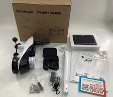 Sainlogic Weather Station Wireless Indoor Outdoor SA6 W/Rain Gauge & Wind Speed