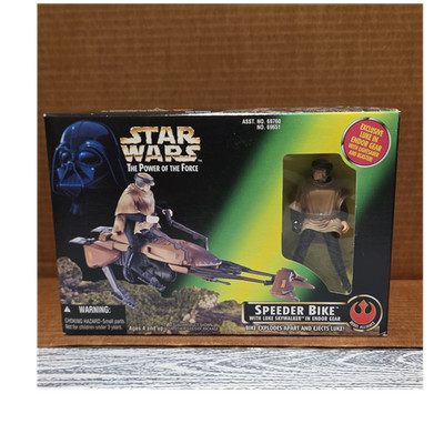 Kenner Star Wars Luke Skywalker Speeder Bike Action Figure 1996