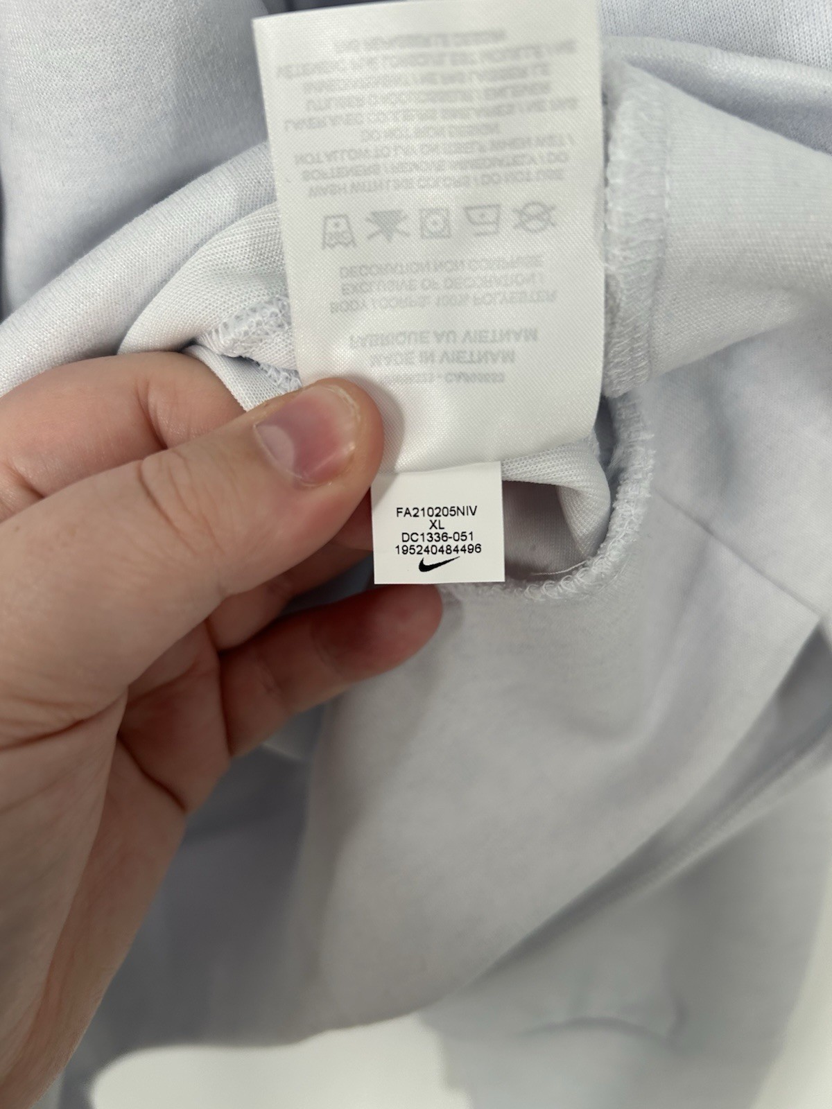 Houston Rockets Nike Dri Fit Crewneck Sweatshirt Engineered NBA White Mens XL thumbnail 7