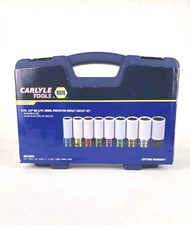 Wheel Protector Impact Socket Set SAE 9-PC 1/2" Dr Carlyle Tools 61-0331 NAPA 