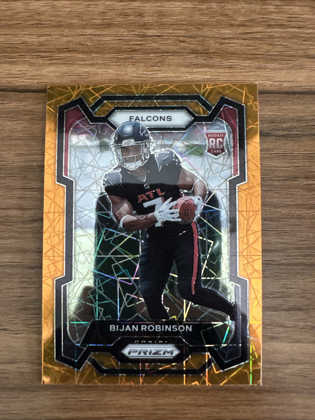 2023 Panini Prizm - Rookies Bijan Robinson #305 Orange Lazer Prizm (RC)