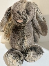 JELLYCAT of LONDON Woodland Bashful Bunny Plush Gray & Brown 9”Inch Plush Soft