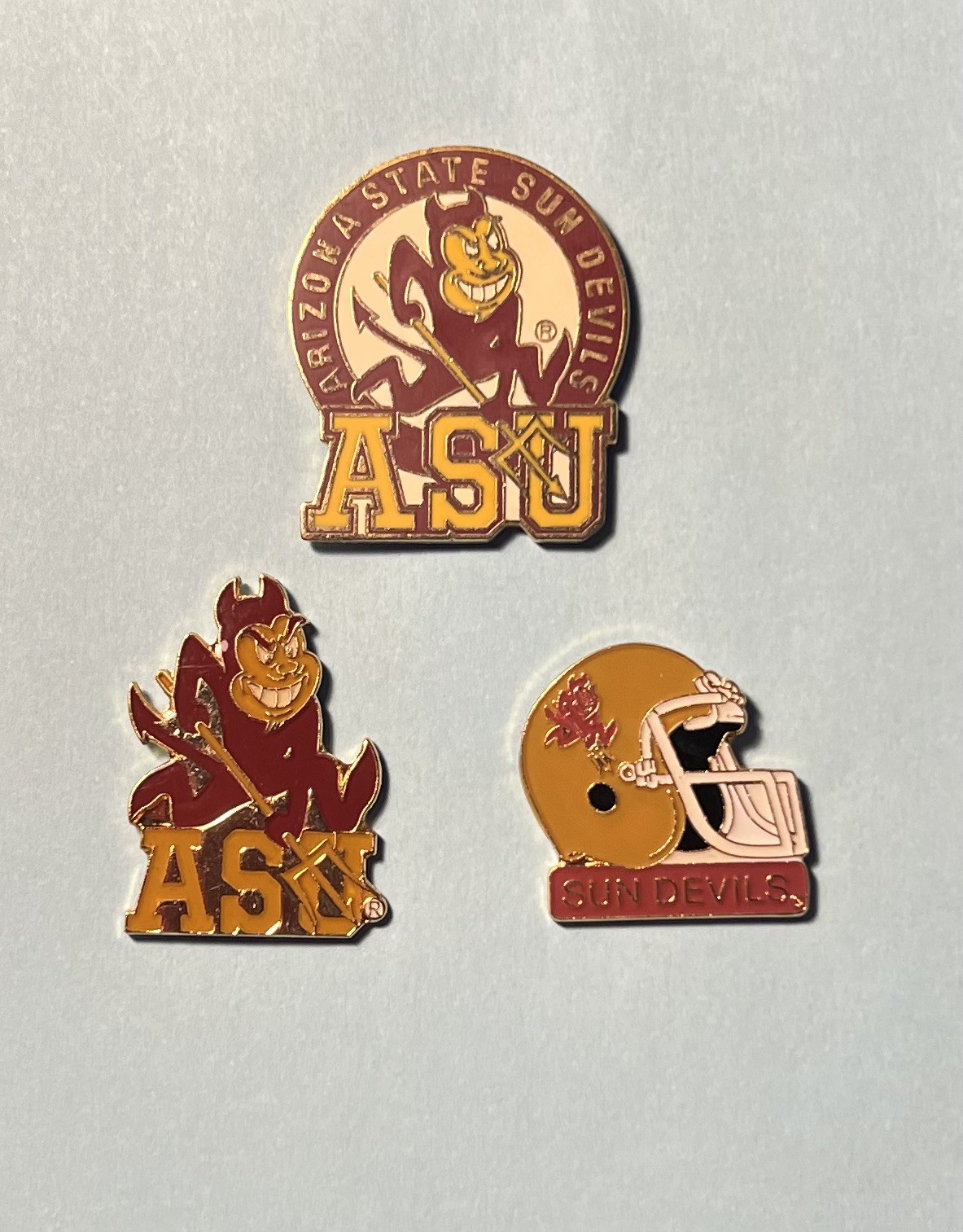 Arizona State Sun Devils 3 Pin Bundle - Awesome - Free Shipping!
